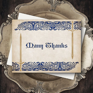 Schwerter Celtic Wedding Dankeskarte