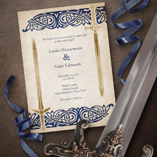 Schwerter Celtic Wedding Einladung
