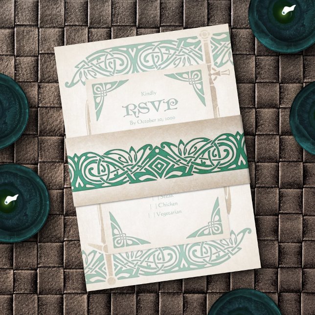 Schwerter Celtic Wedding Einladungsbanderole (Von Creator hochgeladen)