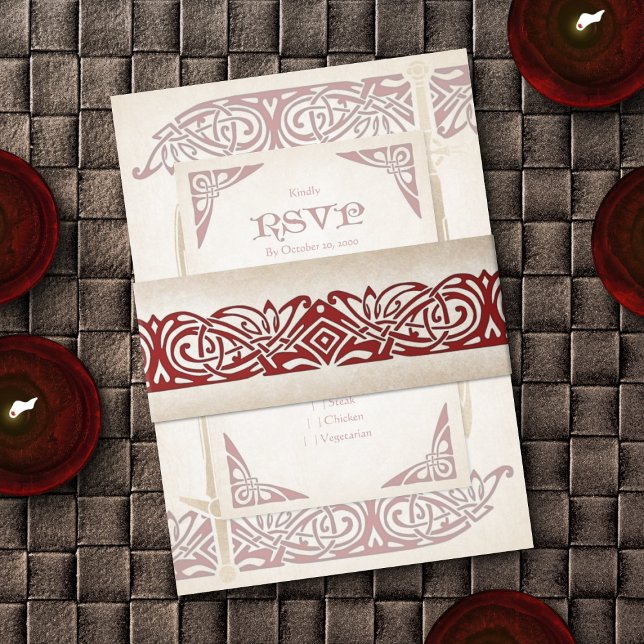 Schwerter Celtic Wedding Einladungsbanderole (Von Creator hochgeladen)