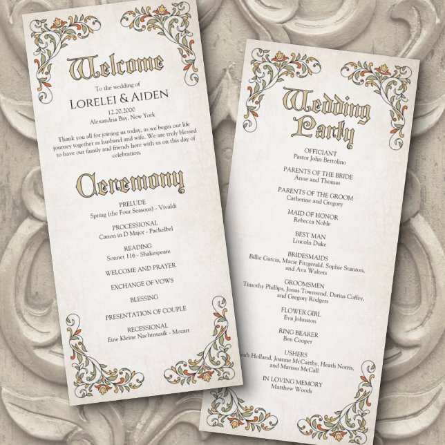 Schwerter Gamer Fantasy Wedding Program (Von Creator hochgeladen)