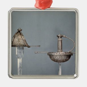 Schwerter: Schale-hilted Rapier des gemeißelten Ornament Aus Metall