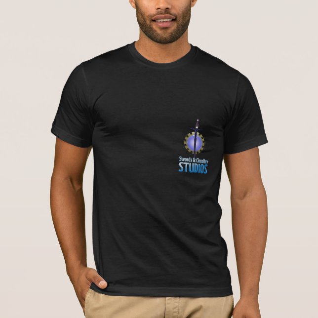 Schwerter u. Schaltkreis-Studio-T - Shirt (Vorderseite)