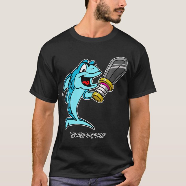 Schwertfisch Charakter T-Shirt (Vorderseite)
