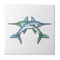 Schwertfisch-Entwurfs-Fliese