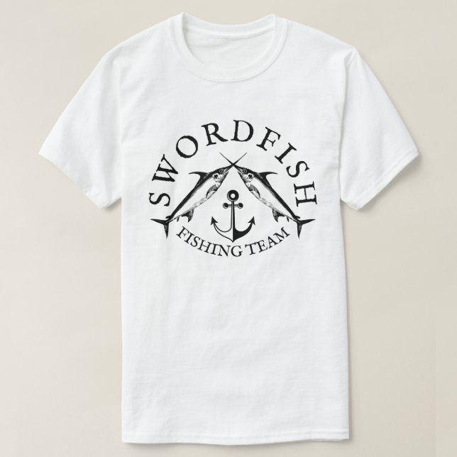 Schwertfisch-Fischerteam T-Shirt (Design vorne)