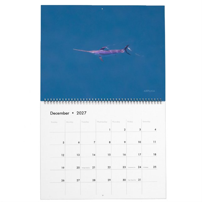 Schwertfisch-Kalender 2026 Kalender (Dez 2027)