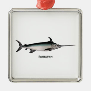 Schwertfisch-Logo Ornament Aus Metall