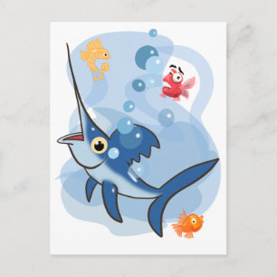 Schwertfisch Postkarte