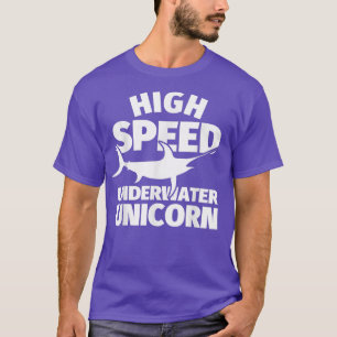 Schwertfisch Witziger Spaß Angeln Hochgeschwindigk T-Shirt