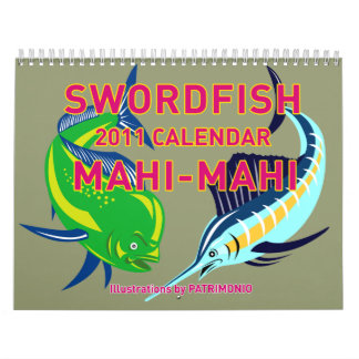 Schwertfische Dorado Delphin-Fische Mahi-Mahi 2011 Kalender