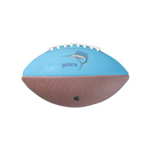 Schwertfischfisch Cartoon Illustration Football