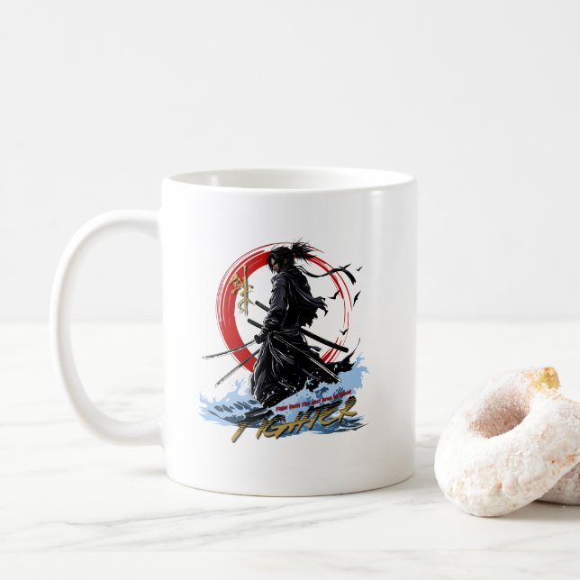 Schwertkämpfer | 11# Klassischer Becher Kaffeetasse (Mit Donut)
