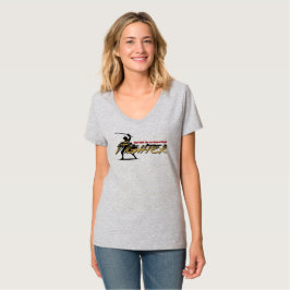 Schwertkämpfer | Damen V-Ausschnitt T-Shirt