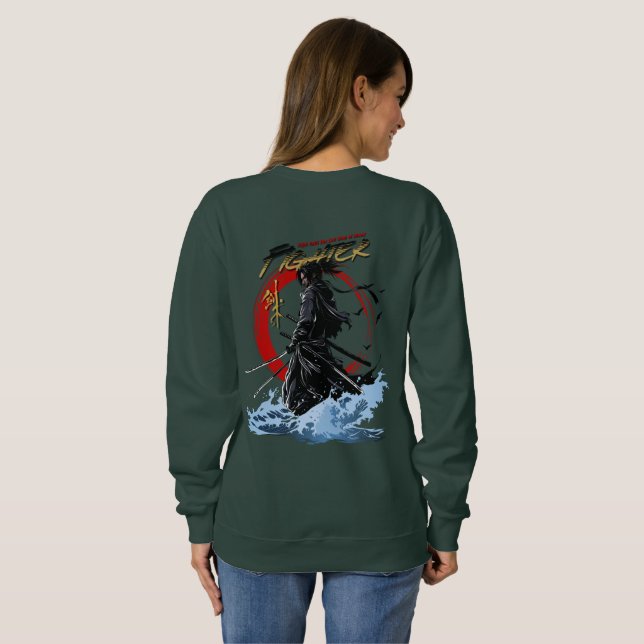 Schwertkämpferin | Damen Sweatshirt (Schwarz voll)