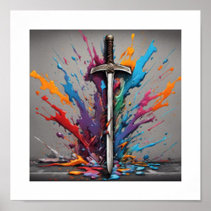 Schwertkampfgrund Poster