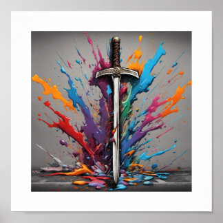 Schwertkampfgrund Poster