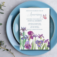 Schwertlilie Aquarell Jubiläumsfeier
