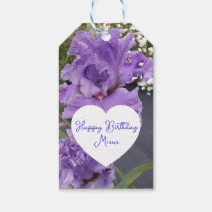 Schwertlilie-Blumen Lila Lavendel Flieder Floral Geschenkanhänger