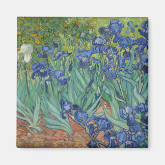 Schwertlilien Blau Grün Gelb Van Gogh Magnet