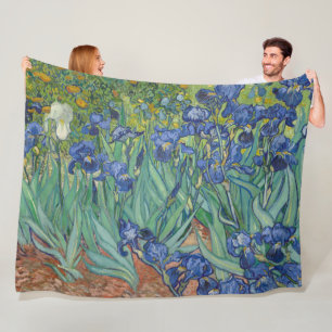 Schwertlilien, Florale Ölmalerei, Vincent Van Gogh Fleecedecke