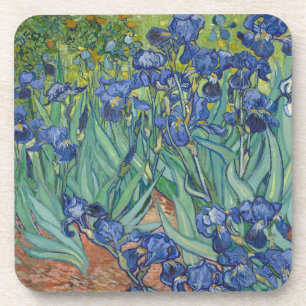 Schwertlilien, Florale Ölmalerei, Vincent Van Gogh Getränkeuntersetzer