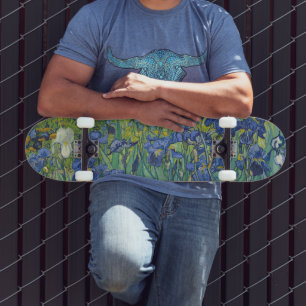 Schwertlilien, Florale Ölmalerei, Vincent Van Gogh Skateboard