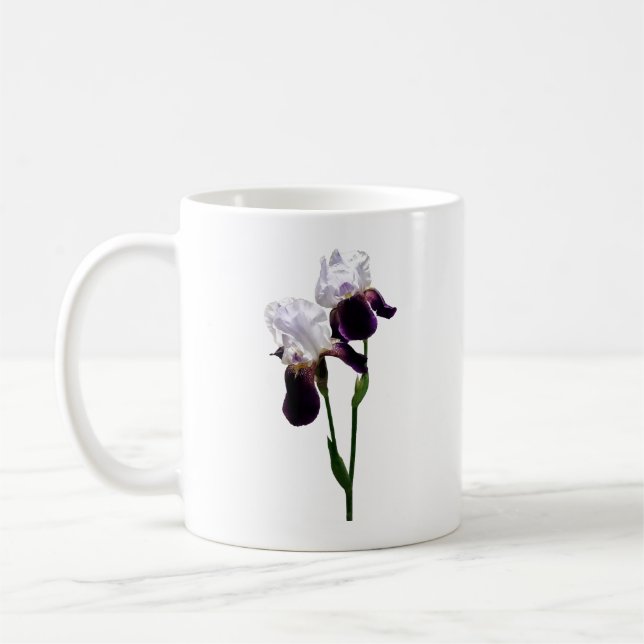 Schwertlilien in Liebe Kaffeetasse (Links)