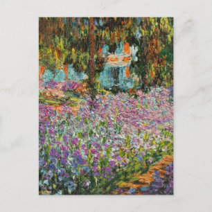 Schwertlilien in Monets Garten Postkarte