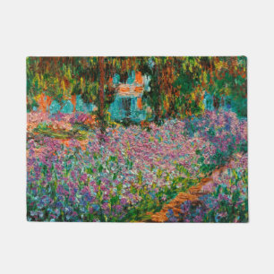 Schwertlilien Monet Garten Giverny Blumen Fußmatte