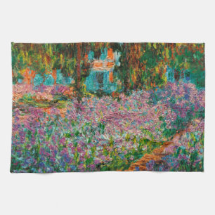 Schwertlilien Monet Garten Giverny Blumen Handtuch
