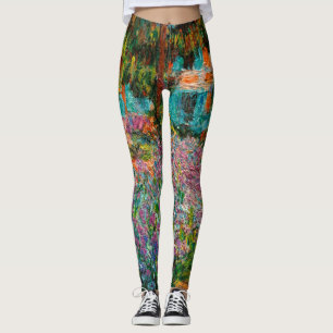 Schwertlilien Monet Garten Giverny Blumen Leggings