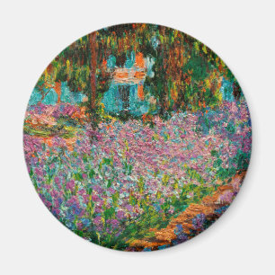 Schwertlilien Monet Garten Giverny Blumen Magnet