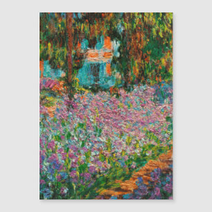 Schwertlilien Monet Garten Giverny Blumen Magnetkarte