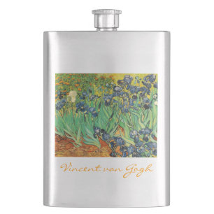Schwertlilien, Vincent van Gogh Flachmann