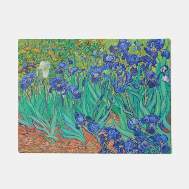 Schwertlilien Vincent van Gogh Fußmatte (Vorderseite)