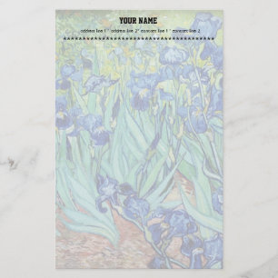 Schwertlilien von Vincent van Gogh. Berühmte Kunst Briefpapier