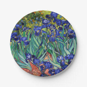 Schwertlilien von Vincent van Gogh Pappteller
