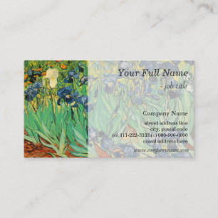 Schwertlilien von Vincent van Gogh. Vintage-Fine-A Visitenkarte