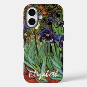 Schwertlilien von Vincent van Gogh, Vintage-Garten iPhone 16 Hülle