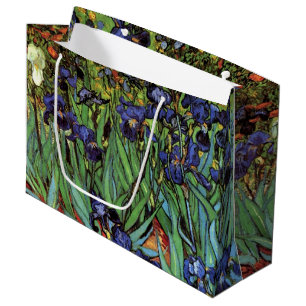 Schwertlilien von Vincent van Gogh, Vintage-Garten Große Geschenktüte