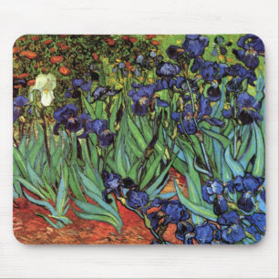 Schwertlilien von Vincent van Gogh, Vintage-Garten Mousepad