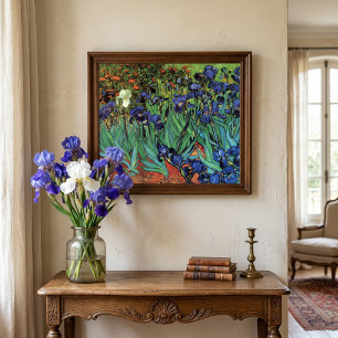 Schwertlilien von Vincent van Gogh, Vintage-Garten Poster