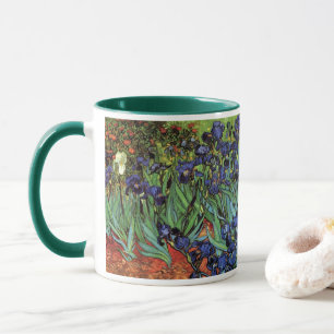 Schwertlilien von Vincent van Gogh, Vintage-Garten Tasse