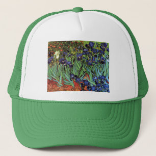Schwertlilien von Vincent van Gogh, Vintage-Garten Truckerkappe
