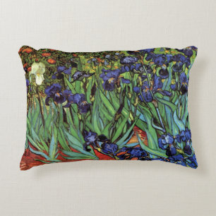 Schwertlilien von Vincent van Gogh, Vintage-Garten Zierkissen