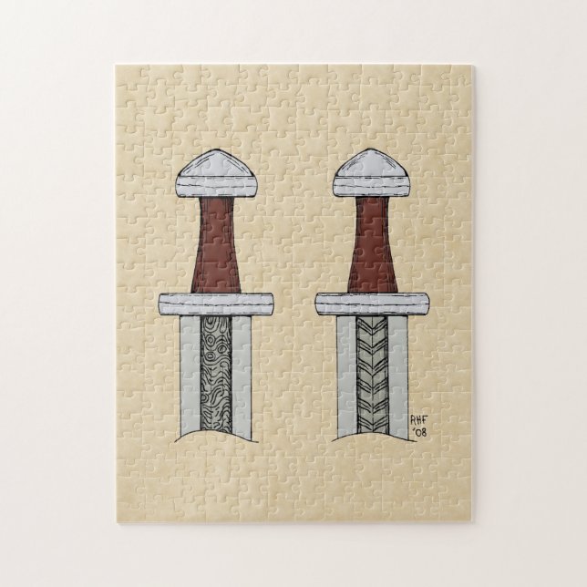 Schwertmuster Puzzle (Vertikal)