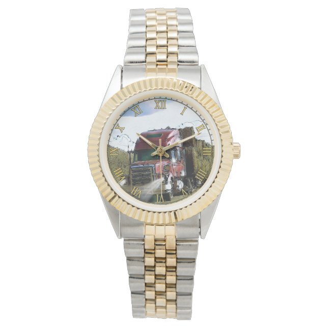 Schwertransporter #Gift Watch Range Armbanduhr (Vorderseite)