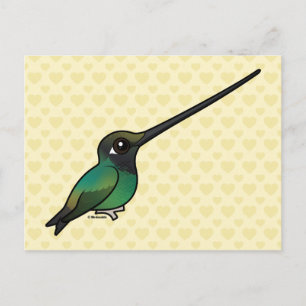 Schwertschnabel-Hummingvogel Postkarte