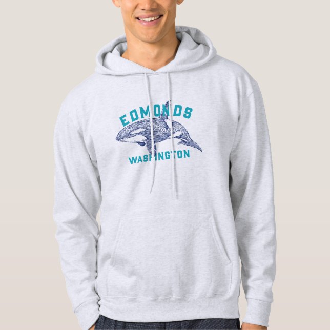 Schwertwal - Edmonds, Washington Hoodie (Vorderseite)